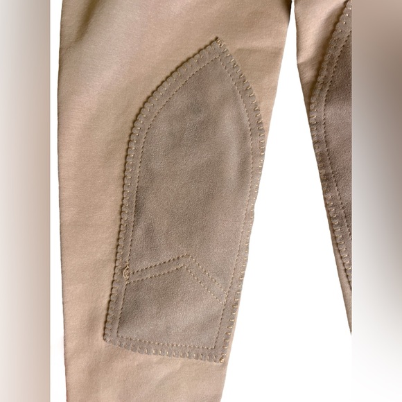 Youth Horze Spirit Tan Horseback Riding Equestrian Breeches Size Small Pull On - Picture 2 of 5